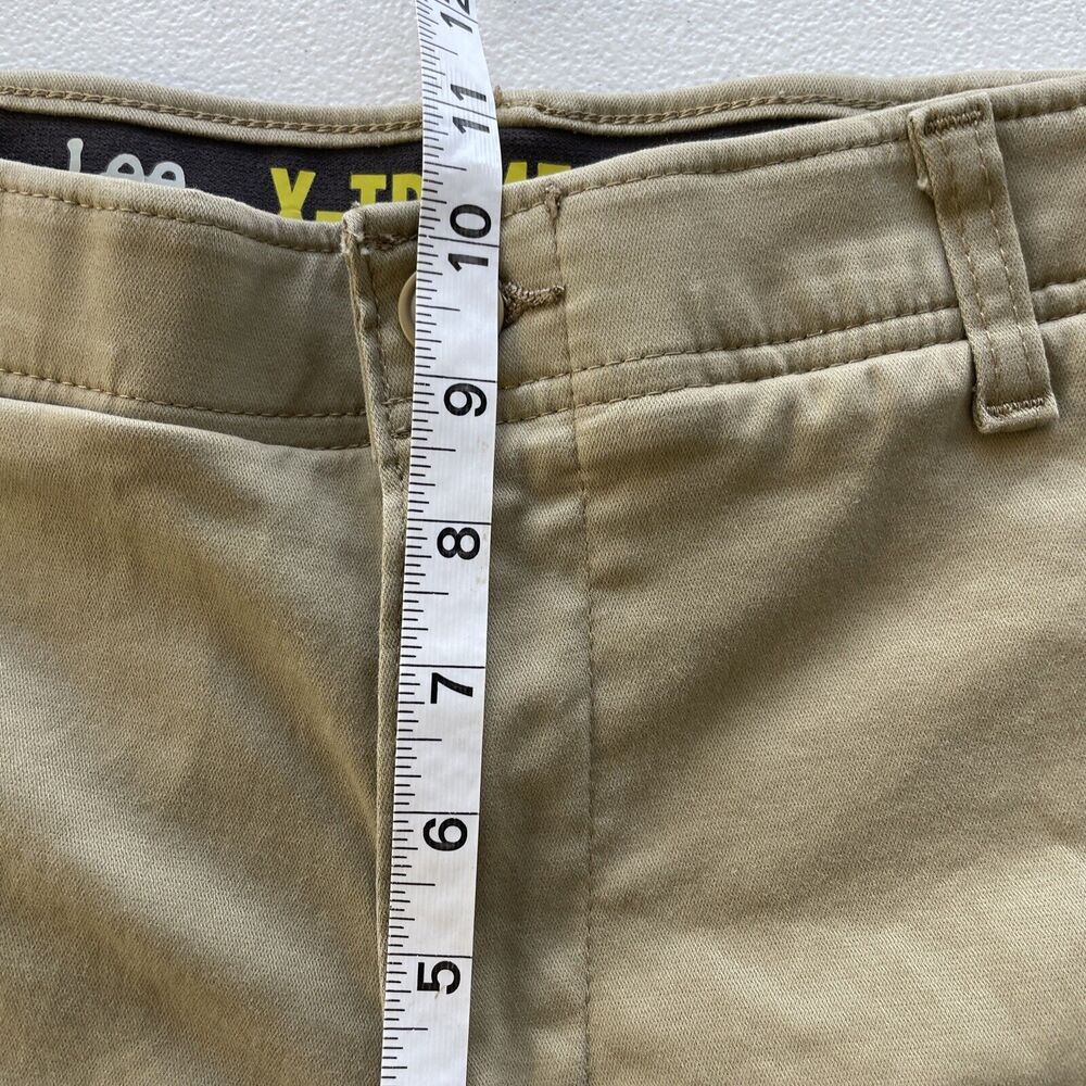 Lee Extreme Comfort Mens Sz 32X27 (Length Hemmed 27 In) Straight Fit Khaki Pants - Picture 8 of 11